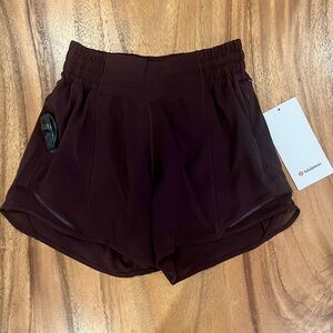 Lululemon Hotty Hot HR Short in Chocolate Brown